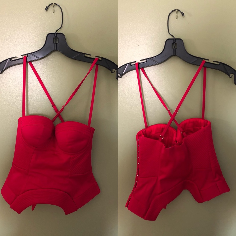 Nasty Gal Bustier Corset Top